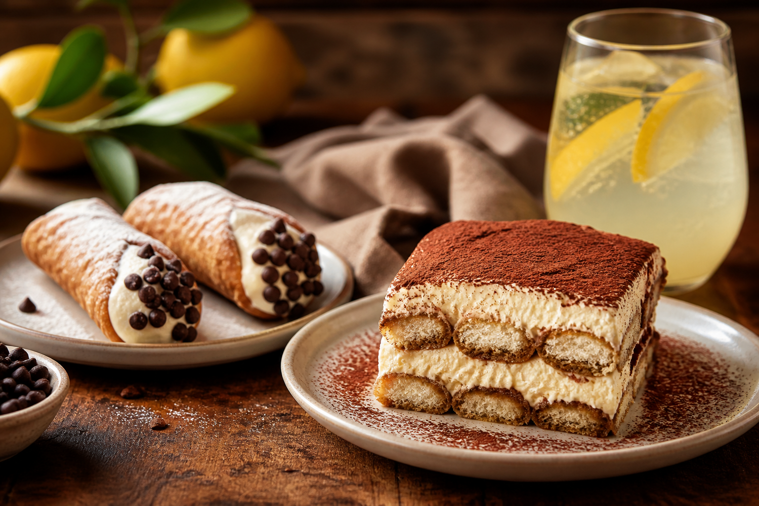 A selection from Desserts and Drinks