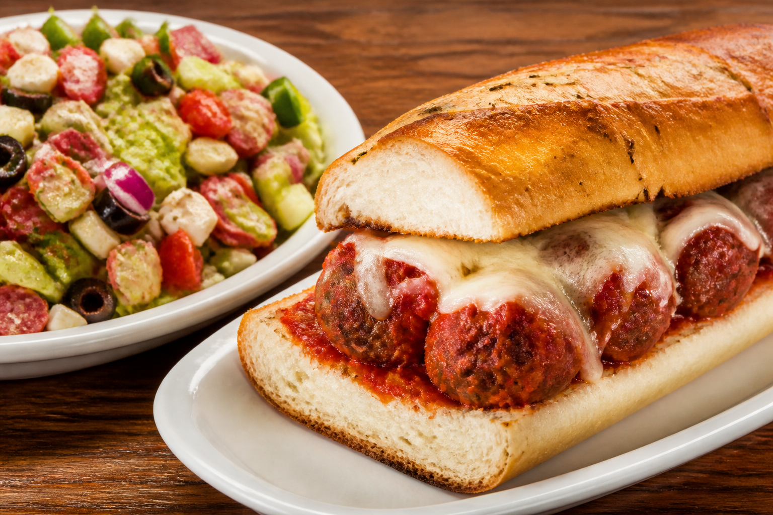A selection from Salads and Sandwiches